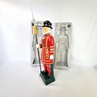 Vintage 1960s The Beefeater Yeoman Gin Ceramic Decanter Bottle Empty Handpainted