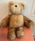 Genuine Fur Teddy Bear Light Browns 14 