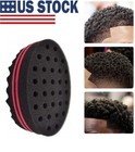 Barber Hair Brush Sponge Double Side Locking Afro Curl Twist Dreads Coil Wave Us