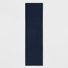 2 x7  Washable Solid Machine Tufted Runner Rug Blue - Threshold
