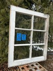 24 X 19 Vintage Window Sash  Old 6 Pane  Frame 1953