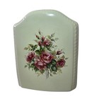 Vtg Vb Athena Ceramic Rose Rhapsody  Tissue Box Cover  90s Cottage Core