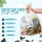 Easy Tear Roll Strong Clear Gallon Trash Can Liners 24x24 6 Mic Multipurpose