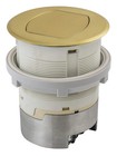 Hubbell 15a Kitchen Counter Receptacle  Surface Mount  Pop Up  Rct200br  Brass