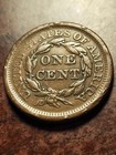 1857 Braided Hair Copper Large Cent  Large Date  Key Date     Inv07    P235