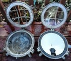 4 Vintage Pauhluhn Industrial Ships Nautical Boat Light Porthole Reclaimed