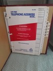 Vintage Life Time Telephone Address Book Red Gold Lettering Never Used