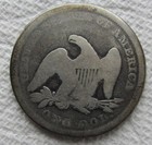 1849 Seated Liberty Silver Dollar Rare Key Date Type Coin Better Date Cleaned