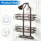 Shower Caddy Hanging  Over Head Shower Caddy Shower Storage Rack Basket With    