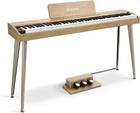 Donner Ddp-60 Digital Piano Keyboard With Stand Pedal Built In 25w Speakers