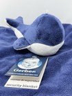 Gerber Plush Whale Lovey Blue Nautical Baby Security Blanket 12  Inch - New