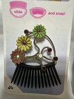 Scunci Bendini W  Flower Snap Comb And Goody Side Hair Comb Clip Luxe Starburst