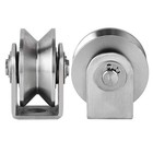  2in V Groove Wheel  Stainless Steel Pulley Roller  Duplex Bearing  Super 