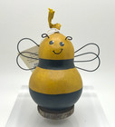 Meadowbrooke Gourds Black Yellow Bumble Bee Wire Wings Craft 3 25  Figurine