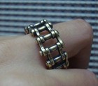Vintage Style Solid Brass Mechanical Finger Ring - Us Size 11