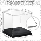 Baderke 1 Pcs Softball Display Case Acrylic Baseball Stand Clear 
