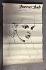 Vintage 1969 Judy Garland Forever Judy Poster Stan Wilde Mgm Records Insert 