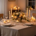 Bigsee Hurricane Glass Cylinder Candle Holder  3pcs Table Centerpieces