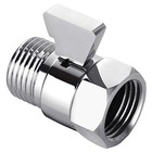 Water Flow Control Valve For Shower Head  Brass Adjustable Water Chrome