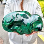 7 38lb   Top Natural Malachite  Crystal Quartz Mineral Specimen Reiki Gem