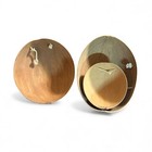 Vintage Nicaraguan Hand Carved Gourd Wall Art Ornaments Decor Folk Art 1992 Set