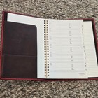 Coach Notebook Planner Organizer Notepad 6 X 8 5  Red Leather Address Portfolio