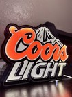Coors Light Sign Light Led Style Man Cave Garage Beer Bar Work Shop Decor New