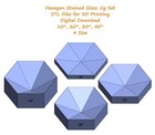 Hexagon Stained Glass Jig Set 10 20 30 40 Degree   Molds For Stained Glass Makin