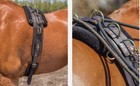 Professional Pure Leather Horse Training Multi-ring Surcingle