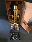 Rare 1913 German E  Leitz Wetzlar Microscope W  Match Case  Working   163764