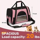 Dog Tote Bag Carrier Soft Side Pet Puppy Cat Travel Bag warm Cushion Breathable 