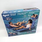 2 Pack Aqua Luxury Pool Lounger   Tanner  Pool Float Free Us Shipping