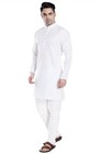 Divisive Men s Plain Cotton Blend Linen Slim Fit Kurta Pyjama Set