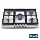30in Gas Cooktop Kitchen 5burners Countertop Built-in Gas Stainless Steel Ng lpg