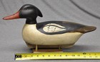 Mason Style  Red Breasted Merganser Decoy Duck Original Paint Glass Eyes Uknkown