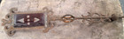 1880 s Original Rh Hearts balls Fancy Glass Tail Lightning Rod Weathervane Arrow