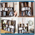 3-tier Bookshelf Wooden Bookcase  6  9 Cube Storage Organizer Bookcases Shelving