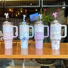 Stanley X Loveshackfancy Floral 40oz Tumbler Limited Edition   Fast Shipping