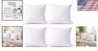 16 X 16 Inch Throw Pillow Inserts Set Of 4 Square Polyester Filled Home Decor