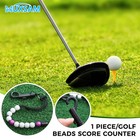 Muxsam 1 Piece Golf Beads Score Counter With Clip  purple 