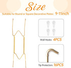 4 Pack Plate Hangers For The Wall  Suitable For 9-11 Inch Art Plate  Stainless S