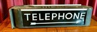 Vintage Bell Telephone Lighted Arrow Bullnose Sign - Works  All Original