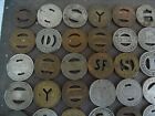 Huge Vintage Antique Trolley Railway Bus Railroad Transportation Token Lot