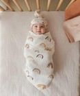 Muslin Swaddle Blanket Baby-cotton Swaddling Soft Blanket neutral 3 Pack