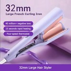French Wave Curling Iron Hair Curler Wave Egg Roll Curling Iron Adjustable Us