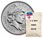 2026 Pd Emerging Liberty Semiquincentennial Dime 200 Coin Bags 26sdb Sealed Box