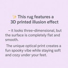 3d Effect Printed Vintage Library Rug Spooky Halloween Area Rug Book Lover Decor