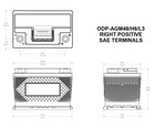 Odyssey Performance Odp-agm48 H6 L3 760 Cca Agm Battery  group 48 