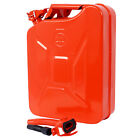 20 Liter 5 Gallon Portable Car Jerry Gasoline Can Tank With Flexible Spout