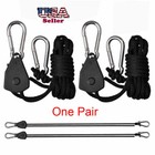 1 - 55 Pairs 1 8  8 Feet Ratchet Nylon Rope Hanger Hook Lights  Reflector Etc 